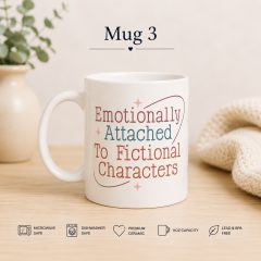 Mug 3 option for The Cosy Chapter with Mug book gift box